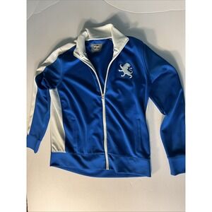 EXPRESS Track Jacket Royal Blue White Lion Logo Full Zip Mens XL Polyester